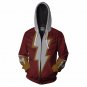 Shazam Billy Batson Superhero Zipper Hoodie