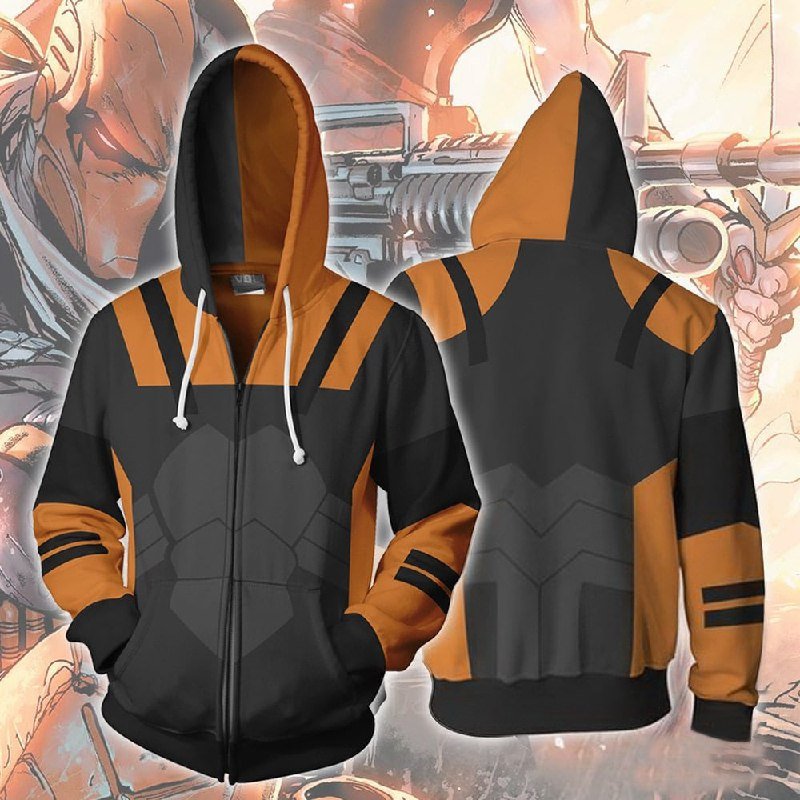 Deathstroke Comics Super Villain Zipper Hoodie