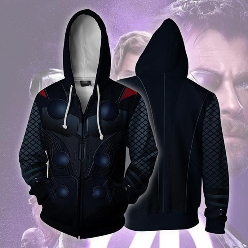Thor Ragnarok Superhero Zipper Hoodie