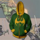 Iron Fist Danny Rand Comics Superhero Zipper Hoodie