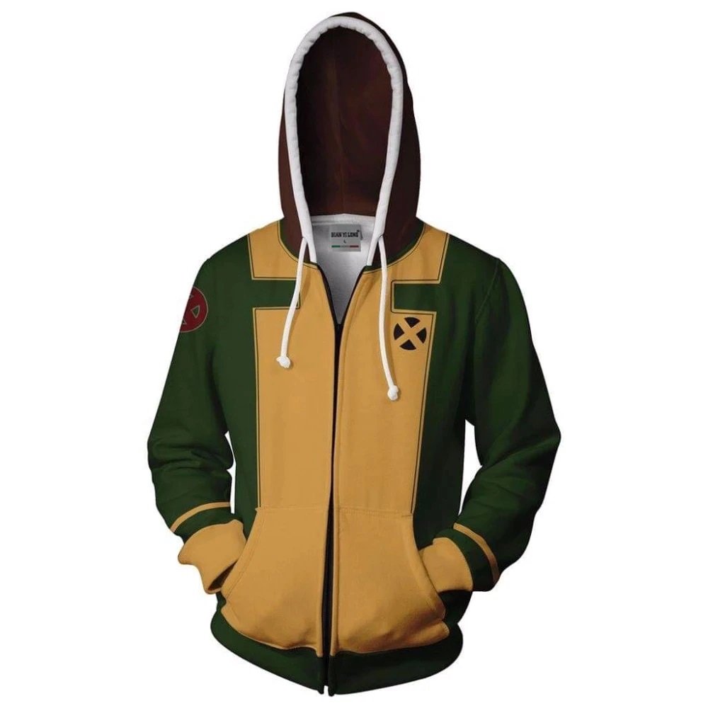 Rogue Anna Marie Comics Superhero Zipper Hoodie