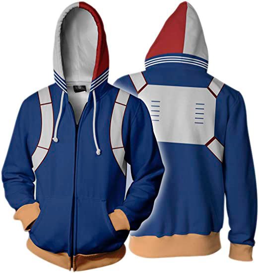 Boku No Hero Shoto Todoroki Suit Zipper Hoodie