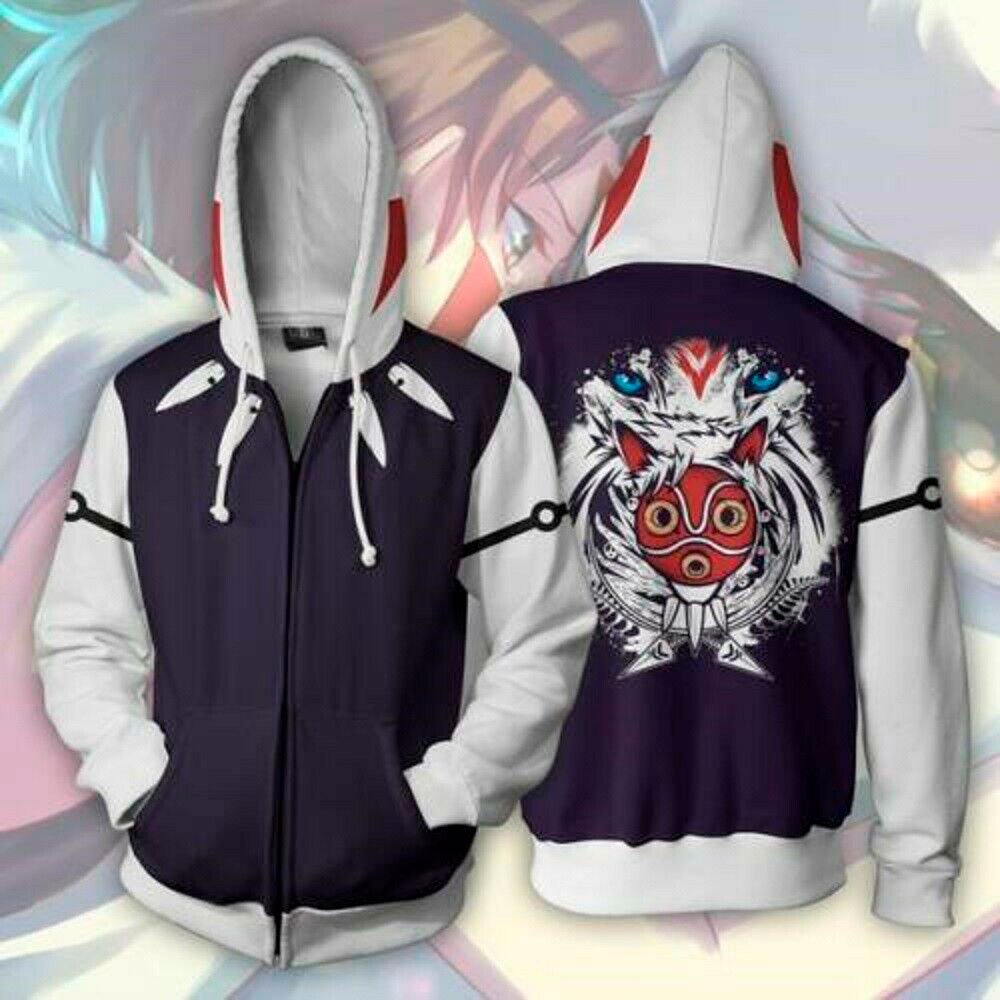 Princess Mononoke Ashitaka Suit Zipper Hoodie