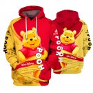 Red and Yellow Winnie The Pooh Youth Unisex Hoodie
