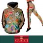 Gucci Flowers Women's Workout Set Hoodie Leggings
