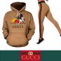 Gucci G Mickey Mouse Women's Workout Set Hoodie Leggings