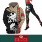 Gucci Jack Skellington Women's Workout Set Hoodie Leggings