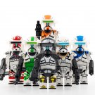 6pcs Star Wars Clone Commando Delta Squad Boss Fixer Scorch Sev Minifigures Toys