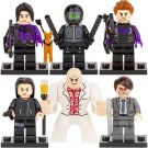 6pcs Hawkeye Kate Bishop Yelena Belova Kingpin Matt Murdock Echo Minifigures Toy