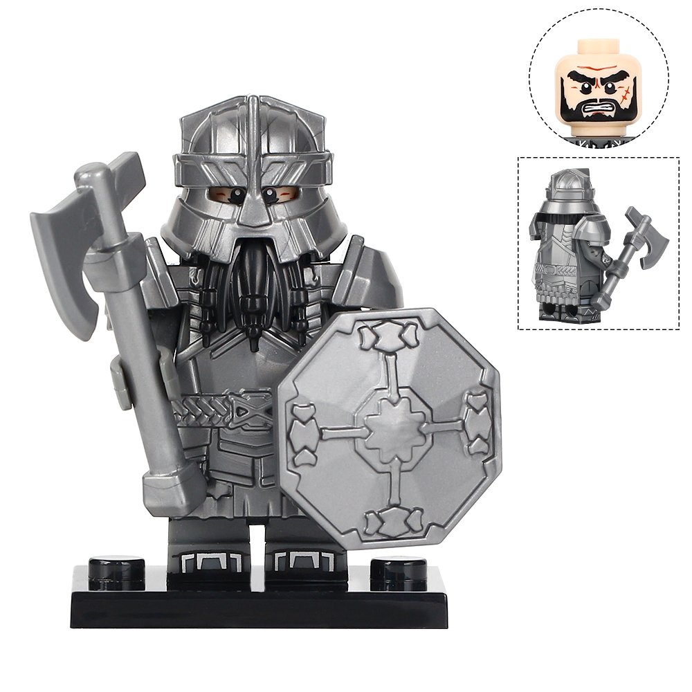 Erebor Royal Guard Dwarf Warrior Heavy Armor The Hobbit Minifigures Building Toy