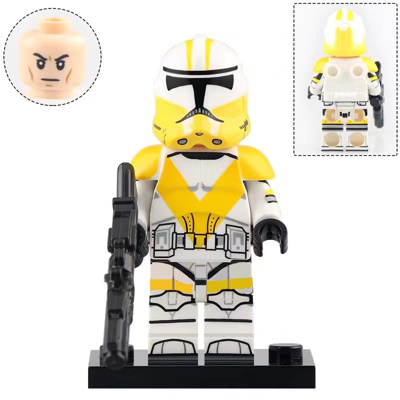 13th Battalion Phase II Clone trooper Star Wars Minifigures Building Toys