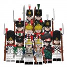 12pcs Napoleonic Wars Army British French Italian Spanish Soldiers Minifigures