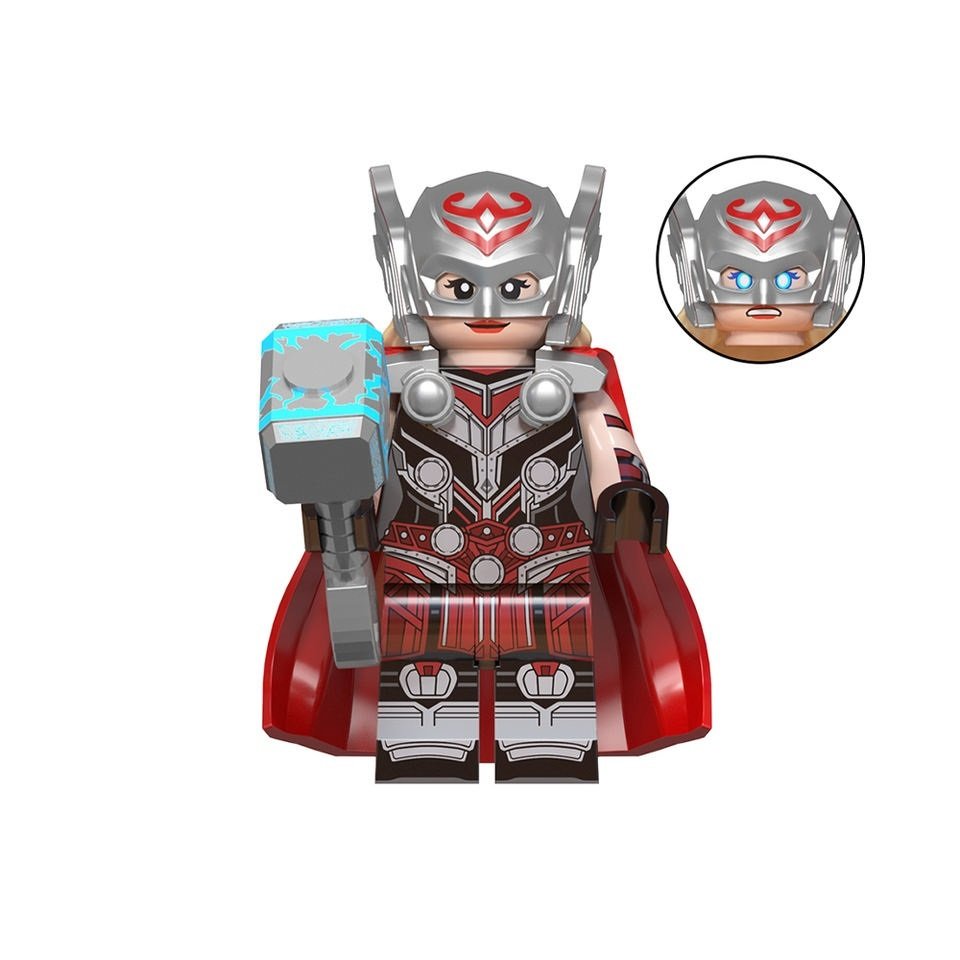 Mighty Thor Jane Foster (with Mjolnir) Thor Love and Thunder Marvel Minifigures