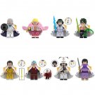 8pcs One Piece Marine Admiral Akainu Kuzan Garp Doflamingo Minifigures Set