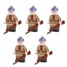 5pcs WW1 Russian Soviet Union Red Army Soldiers Minifigures Set