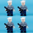 4pcs WW2 Pacific War US Army Coast Guard Minifigures Building Toys