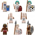 8pcs Ancient Egypt Pharaoh Guard The Egyptian Army Warriors Minifigures Set