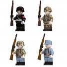 4pcs WW2 German Honor Guard German Luftwaffe Leibermuster Minifigures Toys