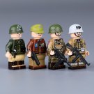 4pcs WW2 US Army Patton 1st Ranger 82nd Airborne Flying Tigers Minifigures Toys