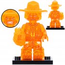 One Piece Fire Man Portgas D Ace Minifigures Building Toys
