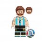 8pcs World Cup Vinicius Messi Mbappe De Bruyne Harry Kane Minifigures Minifigs