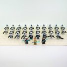 31pcs Star Wars 501st Legion Obi-Wan Anakin Ahsoka Captain Rex Fives Minifigures