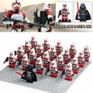 21pcs/lot Star Wars Darth Vader And Clone Shock Troopers Minifigures Block