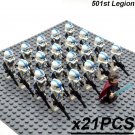 21pcs/set Star Wars Anakin Skywalker Leader Clone troopers Minifigures Toy