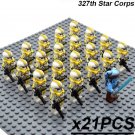 21pcs Aayla Secura Leader 327th Star Corps Star Wars Revenge of Sith Minifigures