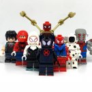 8pcs Spider-Man Peter Miles Morales Gwen Stacy Spot Man-Spider Minifigures Set