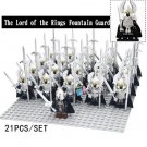 21pcs/set Fountain Guard Gondor Soldiers The Lord of the Rings Minifigures