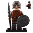 Single Sale Spear infantry Soldier of Stark Family Game of Thrones Minifigures
