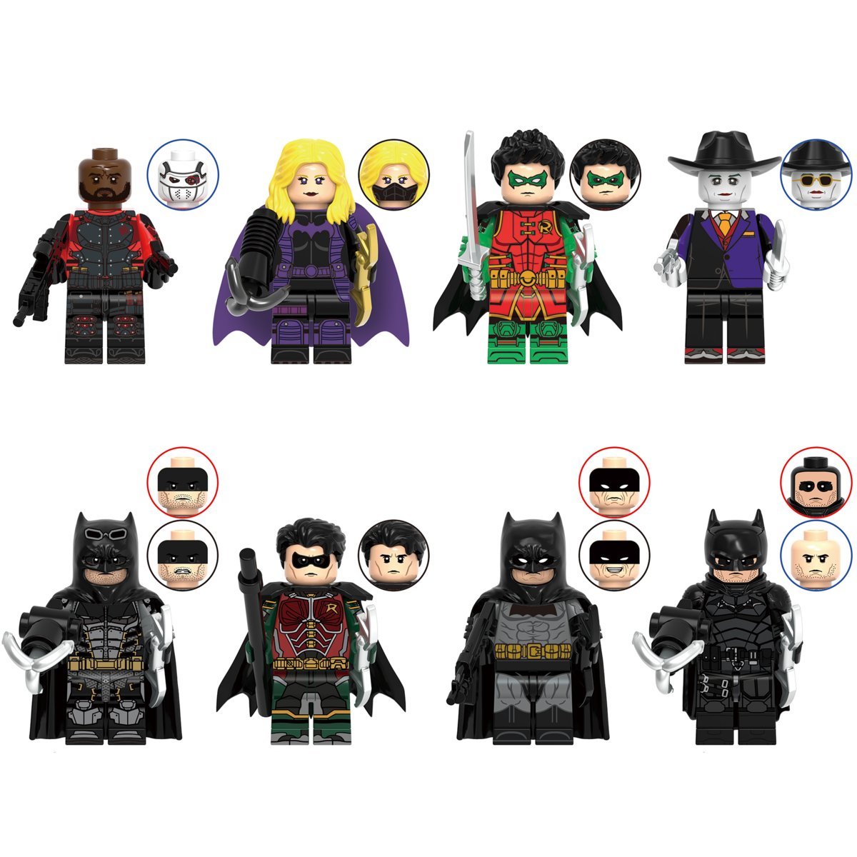 8pcs The Batman Robin Deadshot Jerome Valeska Minifigures Minifigs Toy Gift