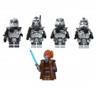 5pcs Star Wars Plo Koon The 104th Battalion Wolfpack Minifigures Minifigs Toys