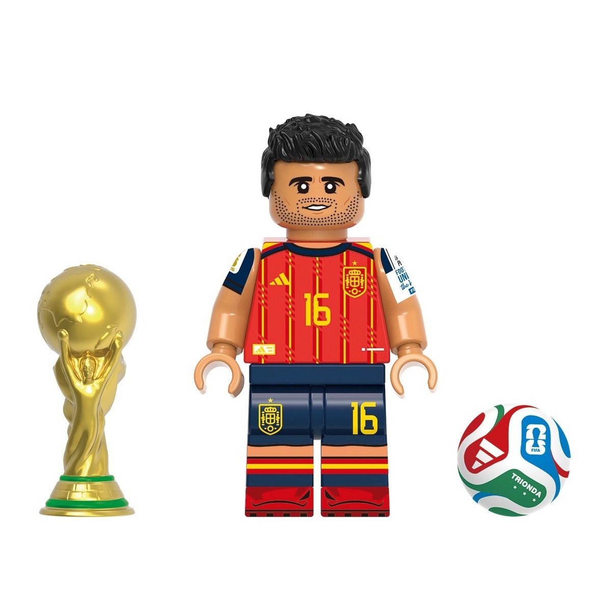 World Cup Rodri Hernandez Minifigures Minifigs Toy Gift