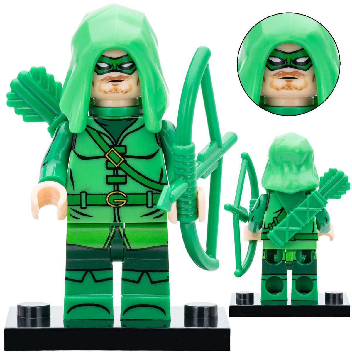 Classic Justice League Green Arrow Minifigures Minifigs Toy Gift