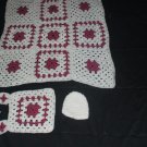 Mauve and White Baby Set