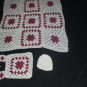 Mauve and White Baby Set