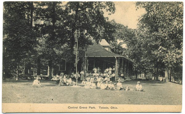 Central Grove Park, Toledo, Ohio c1910s Postcard