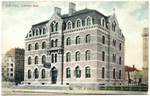 City Hall, Lincoln, NE c1909 Postcard