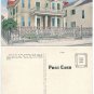 Ornamental Iron Fence, New Orleans, LA Linen Postcard