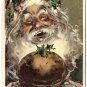 Santa Serving Up Christmas Feast c1910 Postcard