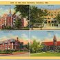 Ohio State University, 4 Views c1930s Linen Postcard