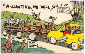 Comic Postcard, Gibson's Blue Anchor Motel, Poland, NY