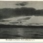 Moonlight on Harbor, Port Jefferson, Long Is. Postcard
