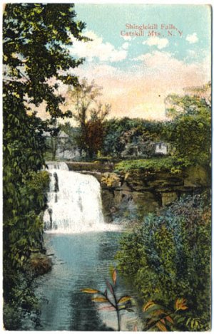 Shinglekill Falls, Catskill Mtns, NY c1914 Postcard