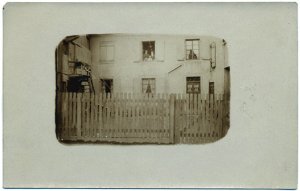 Tenement Building & Yard, Unknown Location RP Postcard