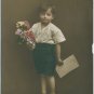 Tinted Real Photo Postcard - Cherubic Young Boy, c1914