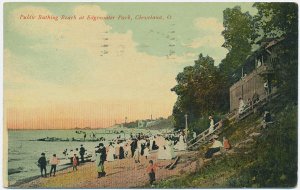 Public Bathing Beach, Edgewater Park, Cleveland c1912