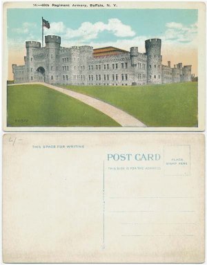 65th Regiment Armory, Buffalo, NY Postcard